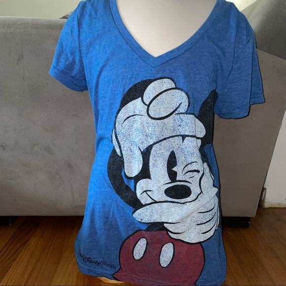 90Disney Mickey fitted vneck tee/graphic tee - Picture 2 of 7